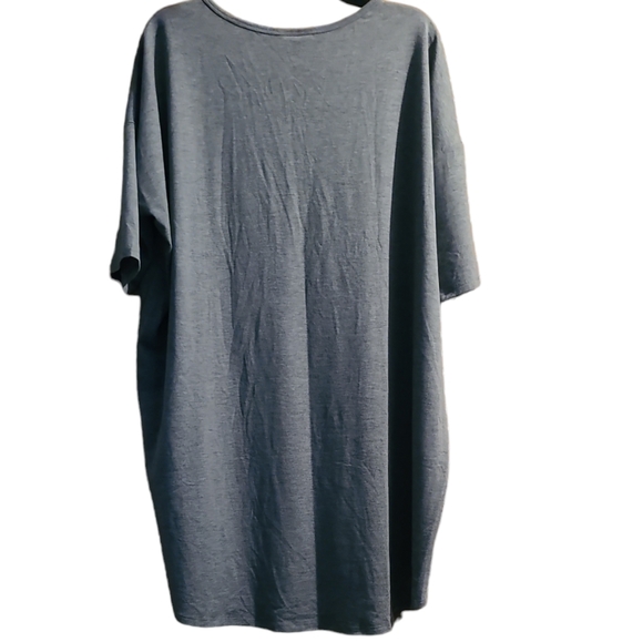 LLR LuLaRoe Gray High Low Irma Top Sz XL - Picture 2 of 5